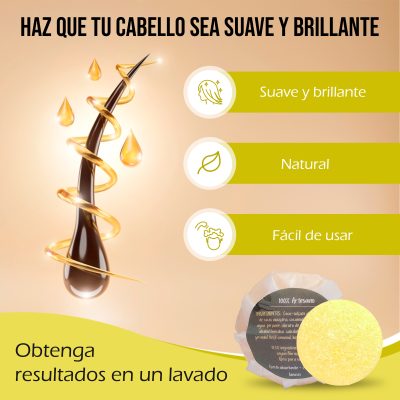 2 Pastillas Champú Sólido con Masajeador – Pelo Graso - Imagen 5