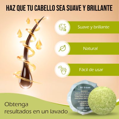 2 Pastillas Champú Sólido con Masajeador – Todo tipos de cabellos - Imagen 6