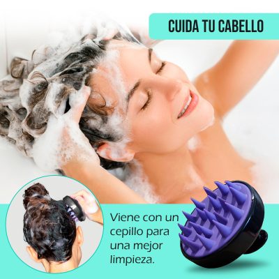 2 Pastillas Champú Sólido con Masajeador - Pelo Débil - Imagen 4