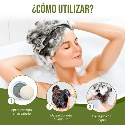 2 Pastillas Champú Sólido con Masajeador – Pelo Seco - Imagen 6