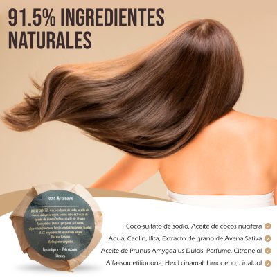 2 Pastillas Champú Sólido con Masajeador – Pelo Rizado - Imagen 2