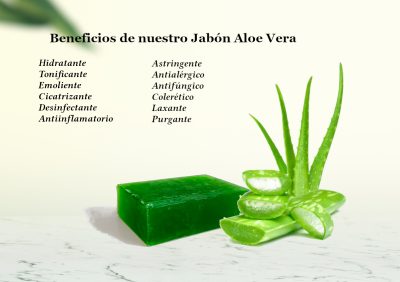 Masajeador piedra Jade y Limpiador facial con jabón Aloe Vera - Imagen 3